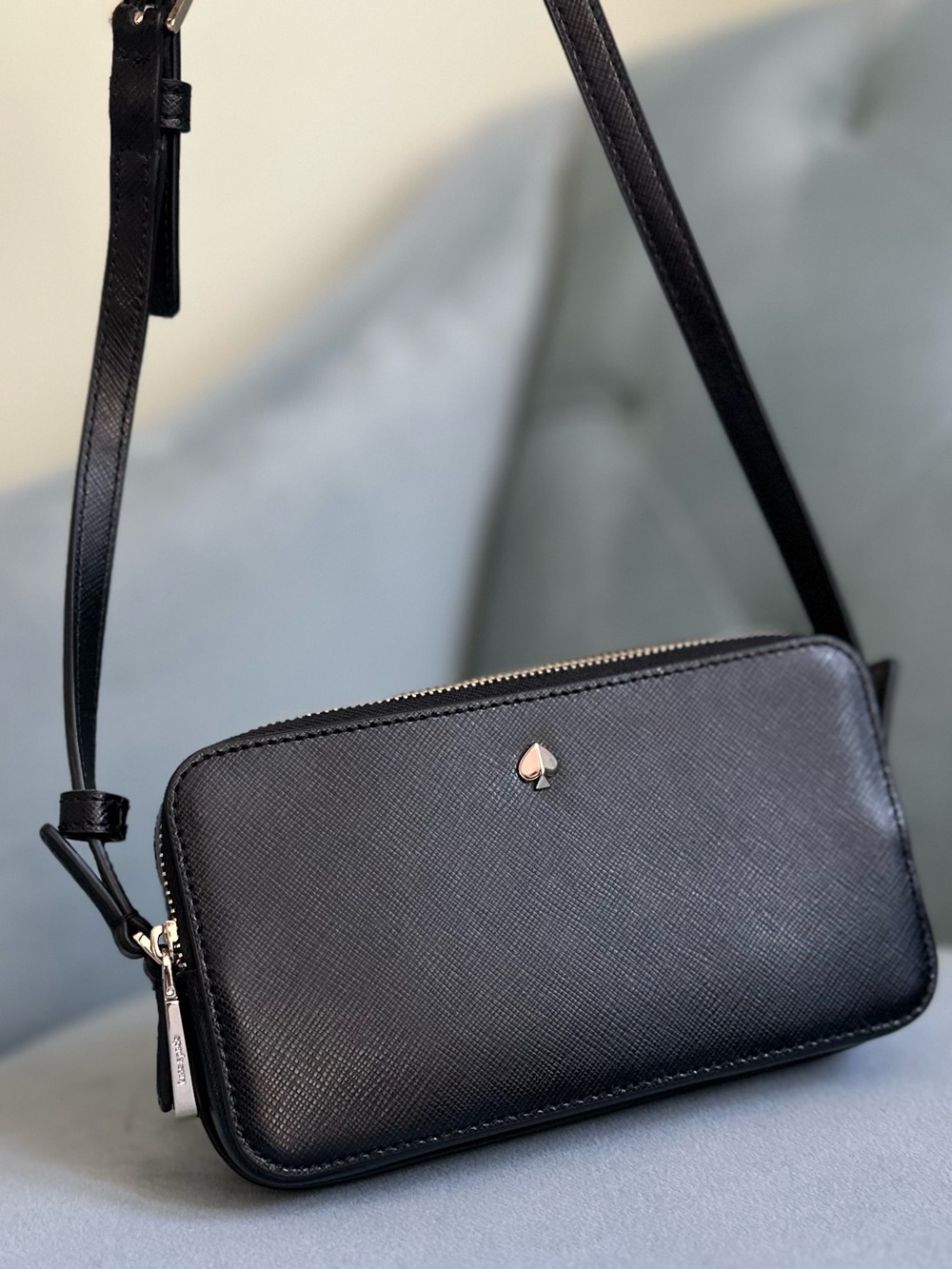 kate spade Black Saffiano Crossbody bag